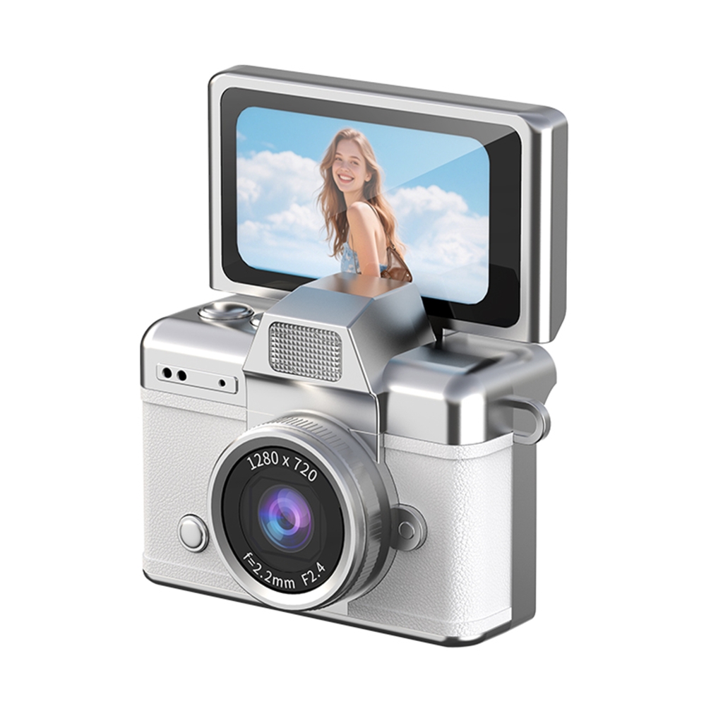PatungKu Compactly Keychain Digital Camera with 180°Flip Screen Builts ...
