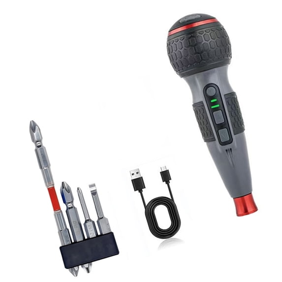 PatungKu Cordless Electric Mini Drill USB Charging Torques Adjustment for Home Maintenance Tool
