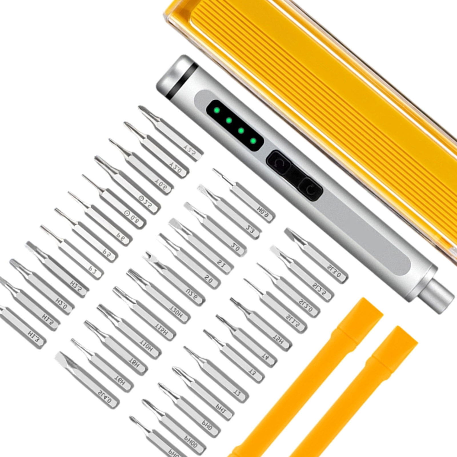 PatungKu Cordless Electric Screwdriver with Magnetic Bits USB Charging Ergonomic Grip for Repair