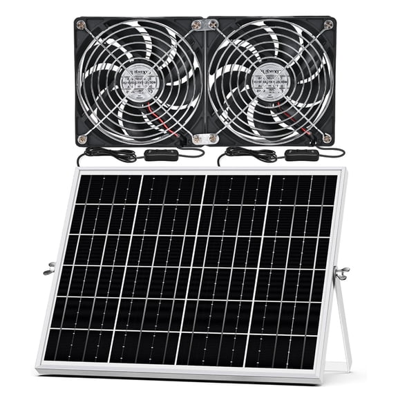 PatungKu Daylights Solars Exhaust Fan With Brushless Motor For Window RVs Camping Airflows Control