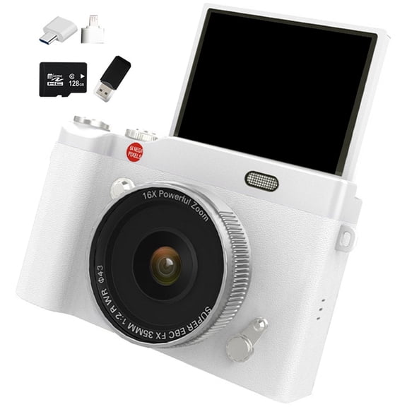 PatungKu Delicate 64MP CMOS Camera With Port Reader And 128GB Storage For Devices