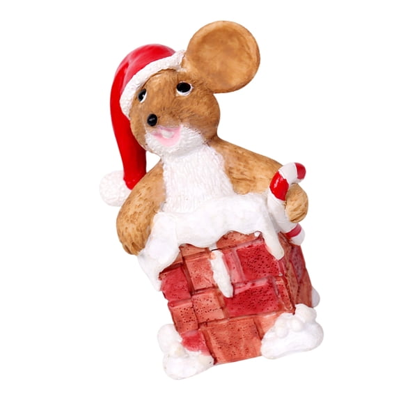 PatungKu Delight Mouse Resin Figure Mouse Figurine Great For Holiday Collectors