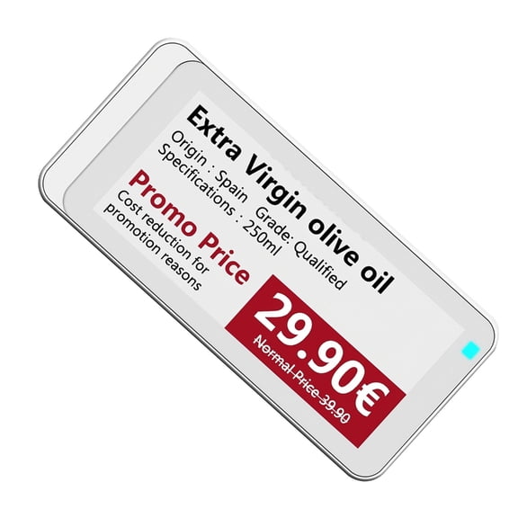 PatungKu Double Type E Paper Price Labels Update Bluetooth-compatible Control Low Power Consumption Digital Label for Warehouse Use