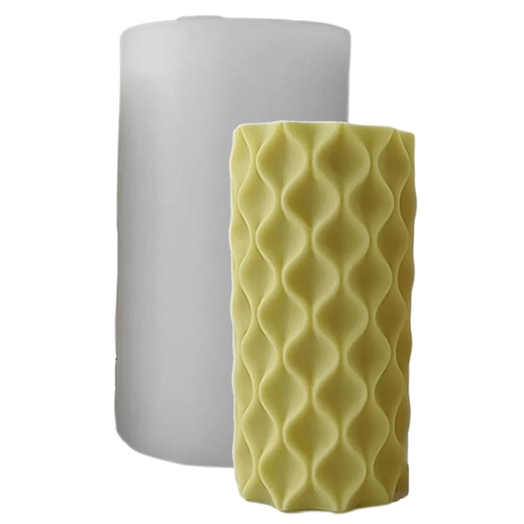 PatungKu Easy Cleaning Silicone Candle Mould With Star Designs Cylindrical Shape Beginner Friendly Candle Making Equipment