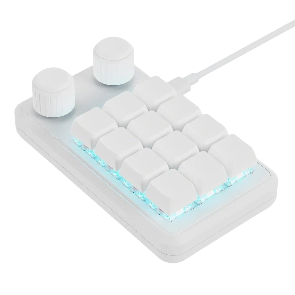 PatungKu Ergonomic Single Handed Keyboards with 12 Programmable Key and Dynamic RGBs Effects