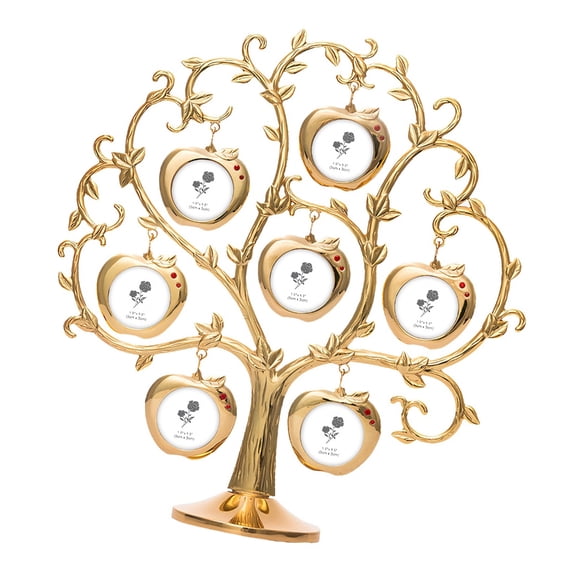 PatungKu Family Tree Picture Frame Display with 7 Hanging Picture Photo Frame Picture Frame Stand Ornament Christmas Gift