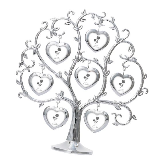 PatungKu Family Tree Picture Frame Display with 7 Hanging Picture Photo Frame Picture Frame Stand Ornament Christmas Gift