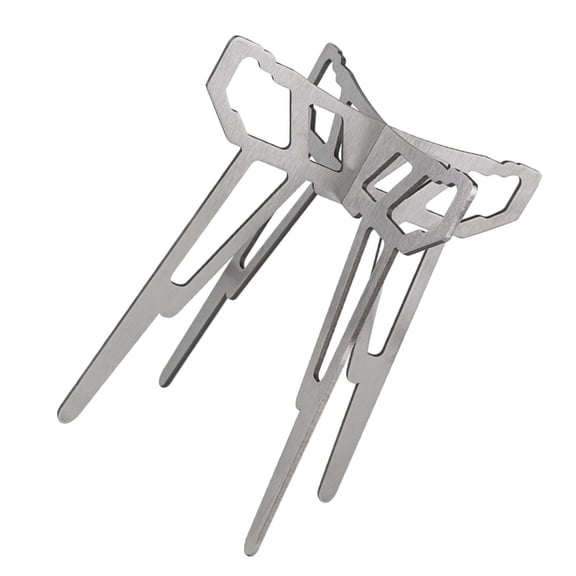 PatungKu Foldable Cooking Stand for Hiking and Barbecues Use Folding BBQ Pot Support Rack Easy Assembly Grill Pan Tripod