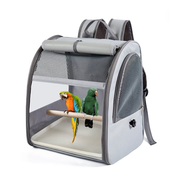 PatungKu Folded Bird Carriers Backpacks With Transparents Window And Shoulder Straps