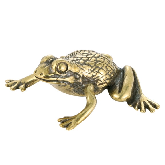 PatungKu Frogs Figurines Brass Frogs Statues Frogs Decorative Objects Table Ornament