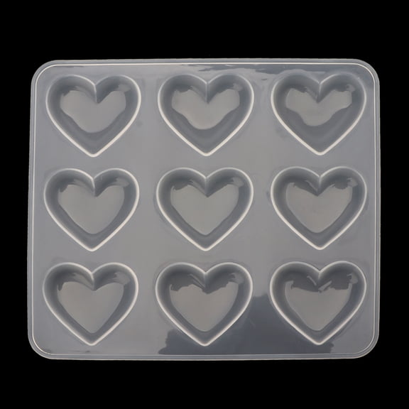 PatungKu Heart Shape Resin Molds Keychain Mold Silicone Heart Epoxy Casting Mold