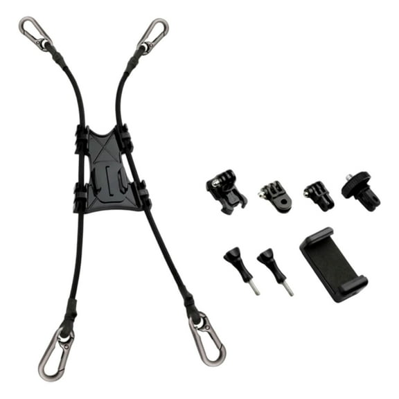 PatungKu Heavy Duty Adjustable Fence Mount for Action Camera Recording Tennis Baseball