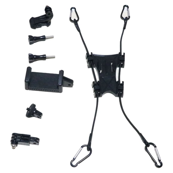 PatungKu Heavy Duty Adjustable Fence Mount for Action Camera Recording Tennis Baseball