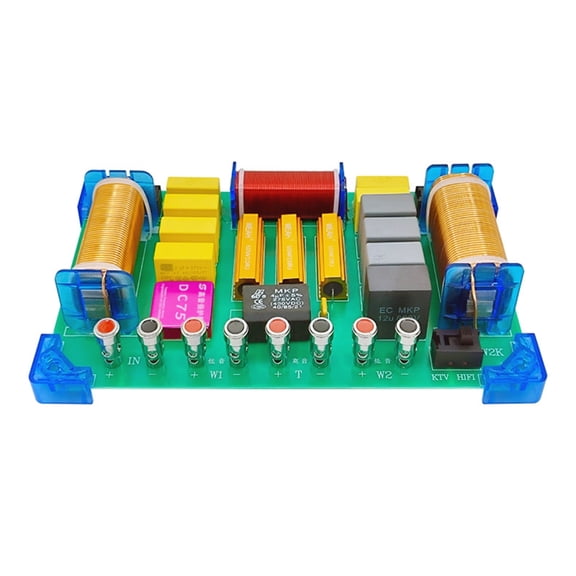 PatungKu HiFi Crossover Filter Module 3 Way Speaker Frequency Divider One High Two Low