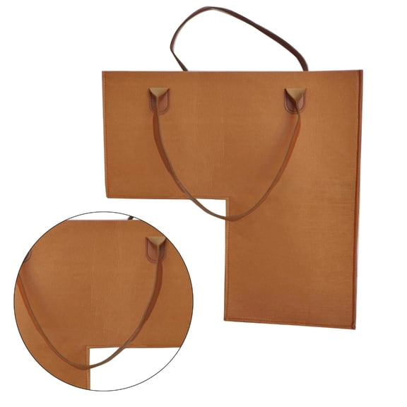 PatungKu L Shaped Felt Basket Space Saving Storage Bag with Handles Stairsteps Clothes Organizer Washable Ladder Basket