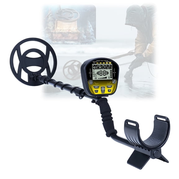 PatungKu LED Display Underground Metal Detector 360 Degree Scaning Gold Finder Tool