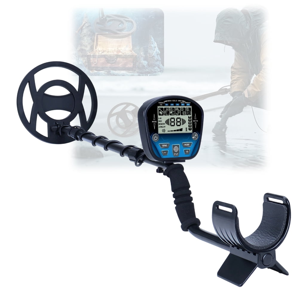 PatungKu LED Display Underground Metal Detector 360 Degree Scaning Gold Finder Tool