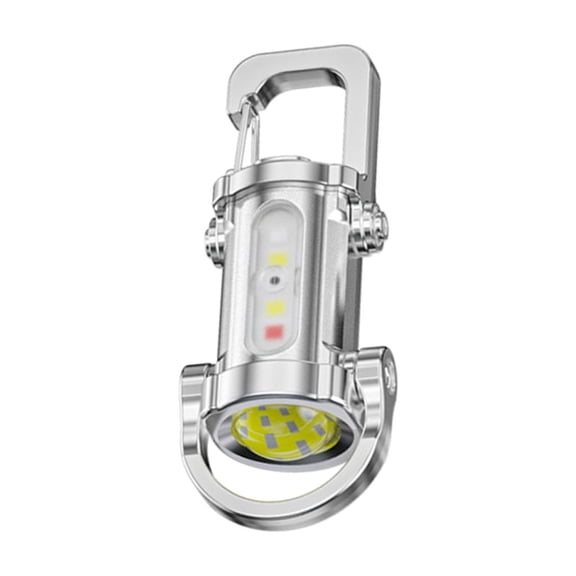 PatungKu Lightweight Rechargeable Keychain Flashlight Brightness Emergency Strobe Suitable For Fishing Everyday Carry Essential