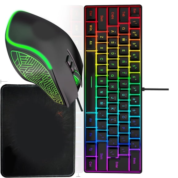 PatungKu Long Keyboards Mouse Combo Smooth Typing Experience Multiple OS Compatibility Effortless Setups