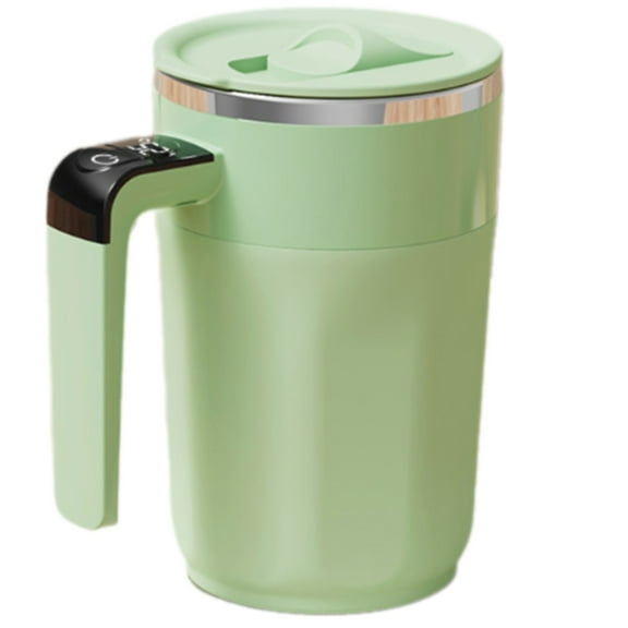 PatungKu Magnetic Automatic Stirring Mug Rechargeable Mixing Cup with LED Temperature Display for Coffee/Milk/Protein Powder