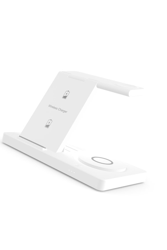 Magnetic Foldable 5 In 1 Charging Dock For Smartphones Smartwatches Featuring Torches And Overburden Prevention