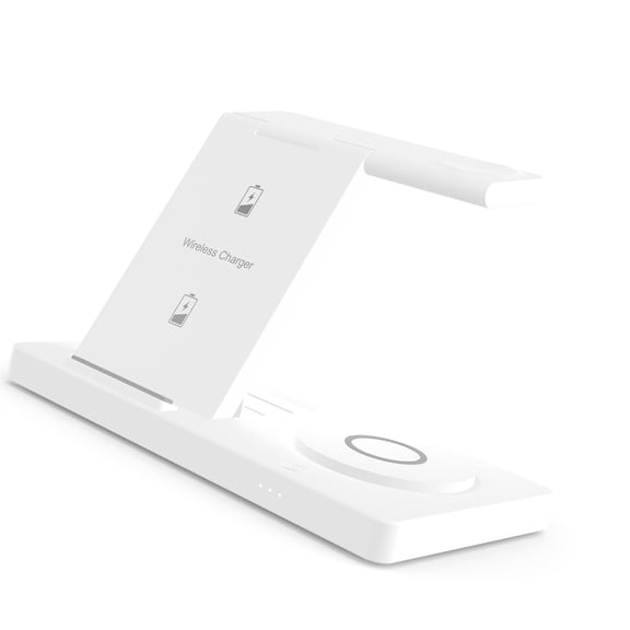 PatungKu Magnetic Foldable 5 In 1 Charging Dock For Smartphones Smartwatches Featuring Torches And Overburden Prevention