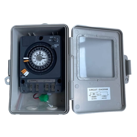 PatungKu Mechanical Timer Switches ABS Housing For High Power Devices Industrial Equipment