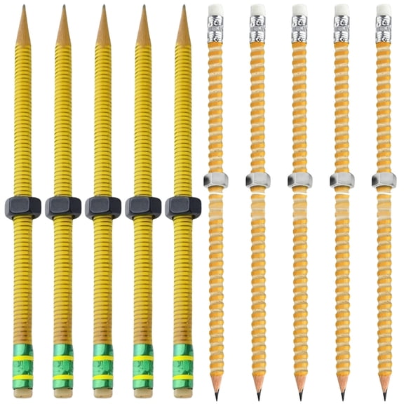 PatungKu Metal Nut Design Sensory Threaded Pencil For Classroom Focusing And Productivity