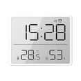 thumbnail image 1 of PatungKu Modern Digital Wall Clock Battery Powered Quiet Alarm Clock Digital Display, 1 of 12