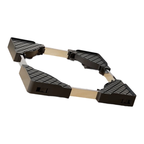 PatungKu Movable Laundry Appliance Stand Slim Built in Design Adjustable Width and Length for 45-70cm Washers Dryers White