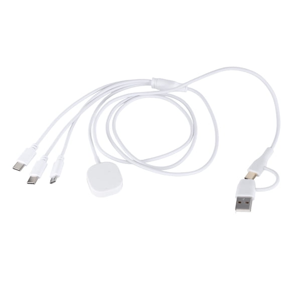 PatungKu MultiFunction USB C Charging Wire Multiple Charging Cable for Phones/Tablets/Watches 120cm/47.24inch Long Cable