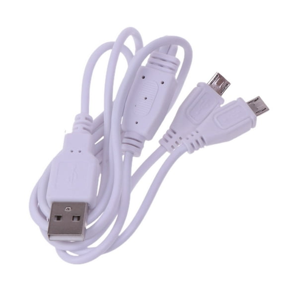 PatungKu Multifunction 2 in 1 Charging Cable USB to Dual Micro USB Charger Cable Cord for Andriod Cell Phone 0.for 3M/1M/2M