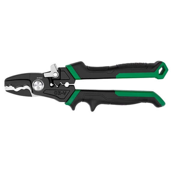 PatungKu Multifunctional 8Inch Steel Wire Stripping Plier With Adjustable Mouths Wire Processing Tool For Various Cable Size