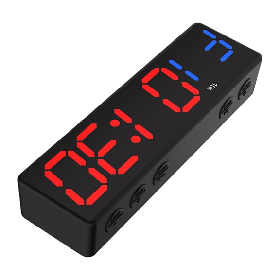 PatungKu Multifunctional Fitness Clock Eight Professional Approaches Large LED Screen Transportable