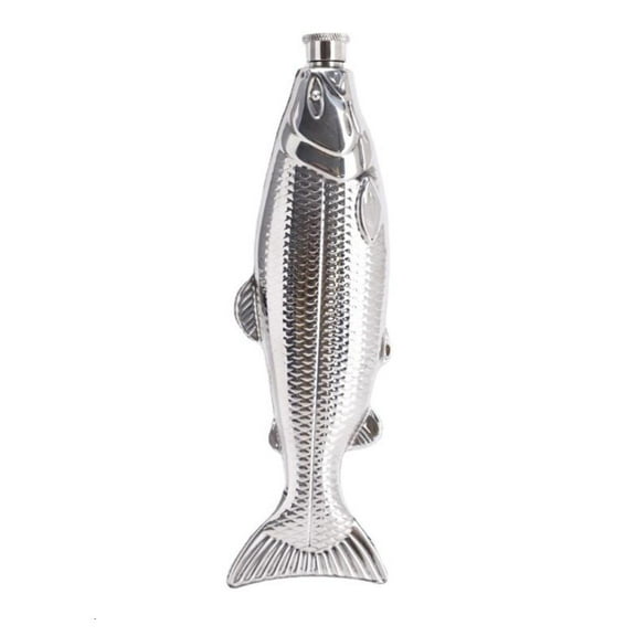 PatungKu Multifuntional Fish Shape 304Stainless Steel Flask 5Oz Cocktails Bottle