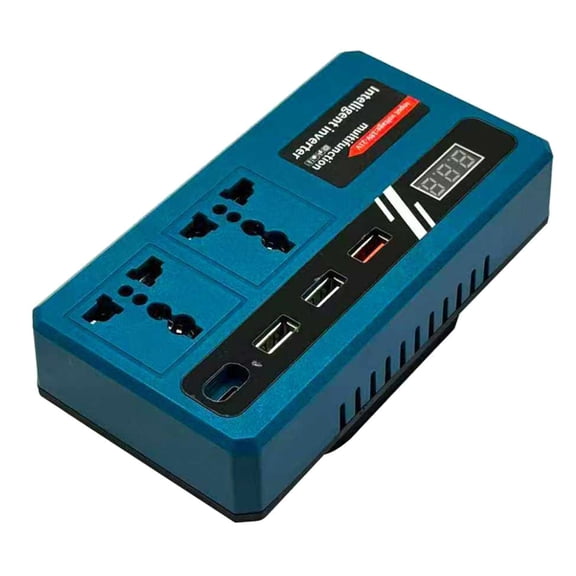 PatungKu Multiple Port USB Charging and Power Converter 18-21V to 220V Featuring 2 Alternating Current Outlets 3 USB Port 1 Type C