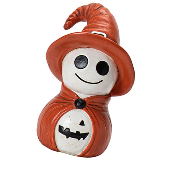 PatungKu Nontoxic Smiling Ghostly Witch Sculpture Resins Figurine Ornament For Home Styling Ghostly Witch Resins Ornament Adds Mysterious Charm To Indoor Space