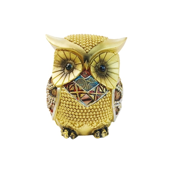 PatungKu Owl Statue Home Decors Accents Small Sculptures Gift for Birds Lover