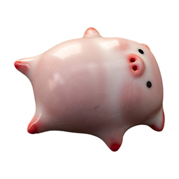 PatungKu Pig Ceramics Cup Hiddens Inside Teacup,Cartoon Pippy Figurine Teacup,Gift