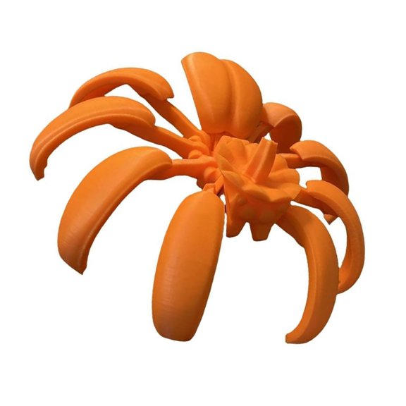 PatungKu Plastic Spiders Pumpkin Transform Figurine Ornament For Table Decors