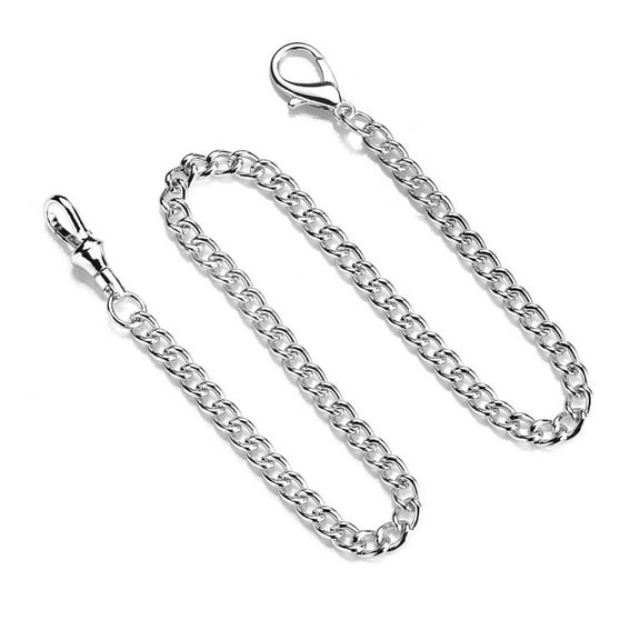 PatungKu Pocket Watch Chain Vintage T-Bar Watch Chain Link Keychain for Men Women Pendant