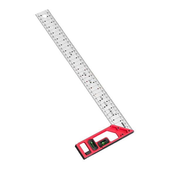 PatungKu Precise Hole Marking Punching Ruler With Bubble Levels Right Angles Design