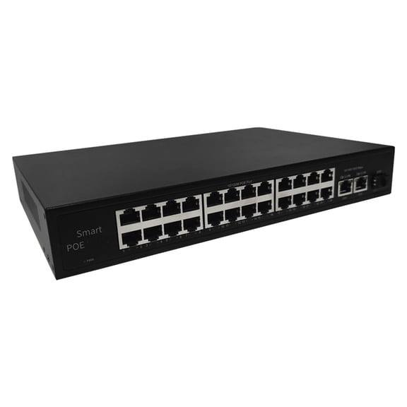 PatungKu Professional 48V POE Switcher 16+2/24+2 Ports Advances Traffic Control