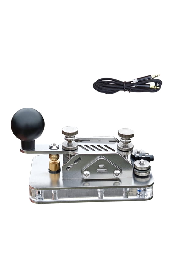 Professional CW Key Make of Metal Ensuring Precise Morse Code Sending for Skill Enhancement Morse Code Telegraph Key