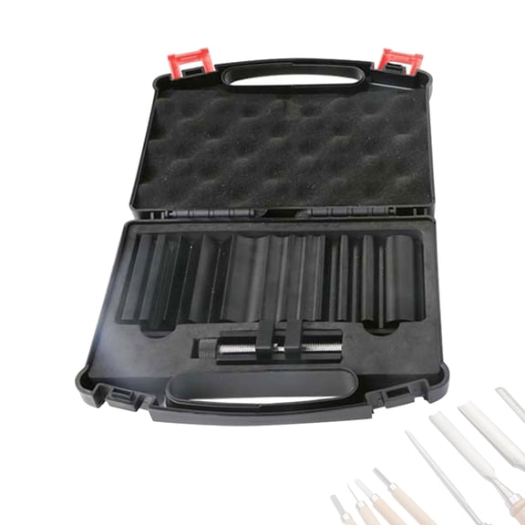 PatungKu Professional Wood Carving Chisels Adjustable Angle Guide Handheld Sharpener Set