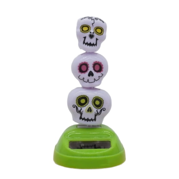 PatungKu Pumpkins Witches Car Shaking Head Dancer Doll Solar Powered Dancing Toy Solar Shaking Head Dancing Toy Car Dashboard Desktop Decors