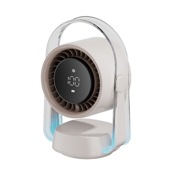 PatungKu Rechargeable Oscillating Fan 100Wind Mode Quiet Motor Wide Coverage LED Display