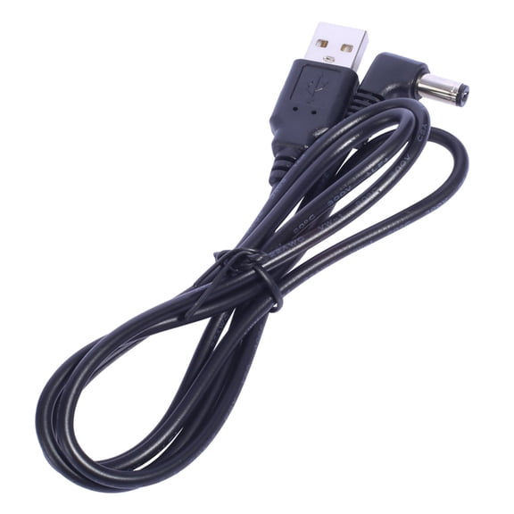 PatungKu Reliable USB to DC5.5 x 2.1mm Power Cord for Radio Alarm Clock 20AWG Power Cable