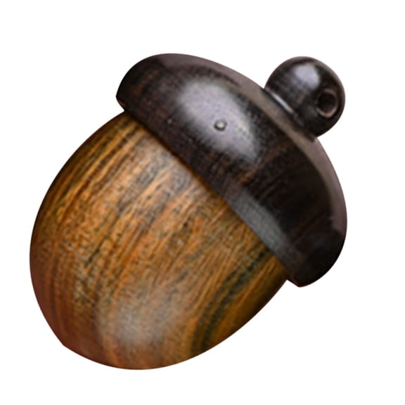 PatungKu Rescued Pills Case Pine Cone Durable Wood Material Nut Medicine Container for Safe and Convenient Medication Storage