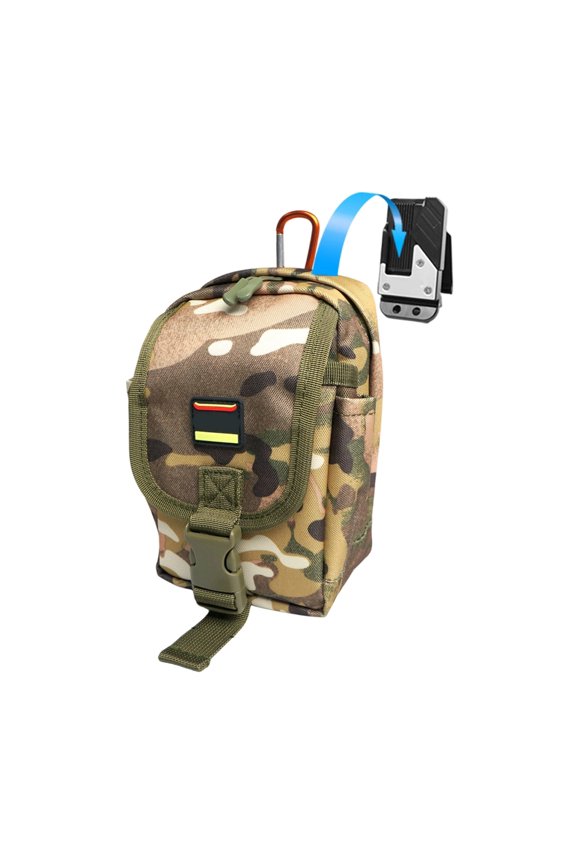 Slim Profile Belt Attachments Bag Polyester Lining Waist Bag For Equipment